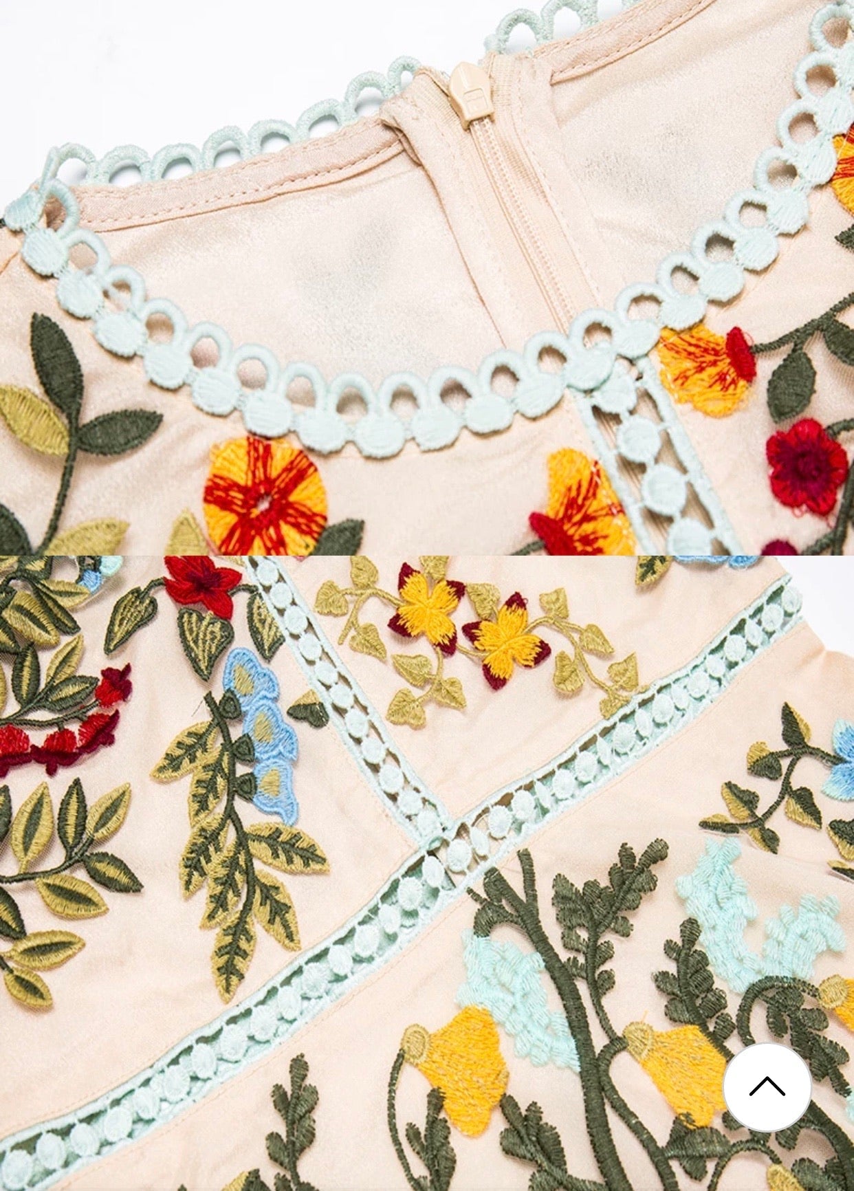 Floral Embroidery Dress